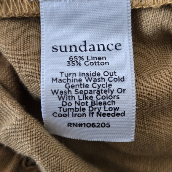 Sundance Hailey Button Front Tan Midi Skirt Sz S - Picture 7 of 9